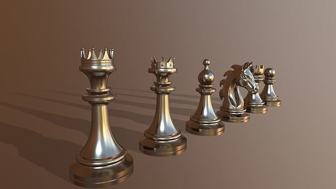 Chess Pieces 3D print model 3D print model