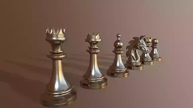 Chess Pieces 3D print model 3D print model