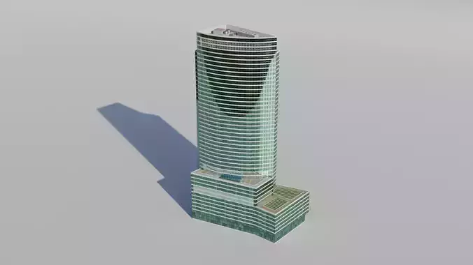 NYC 200 West Street - Goldman Sachs Global Low-poly 3D model