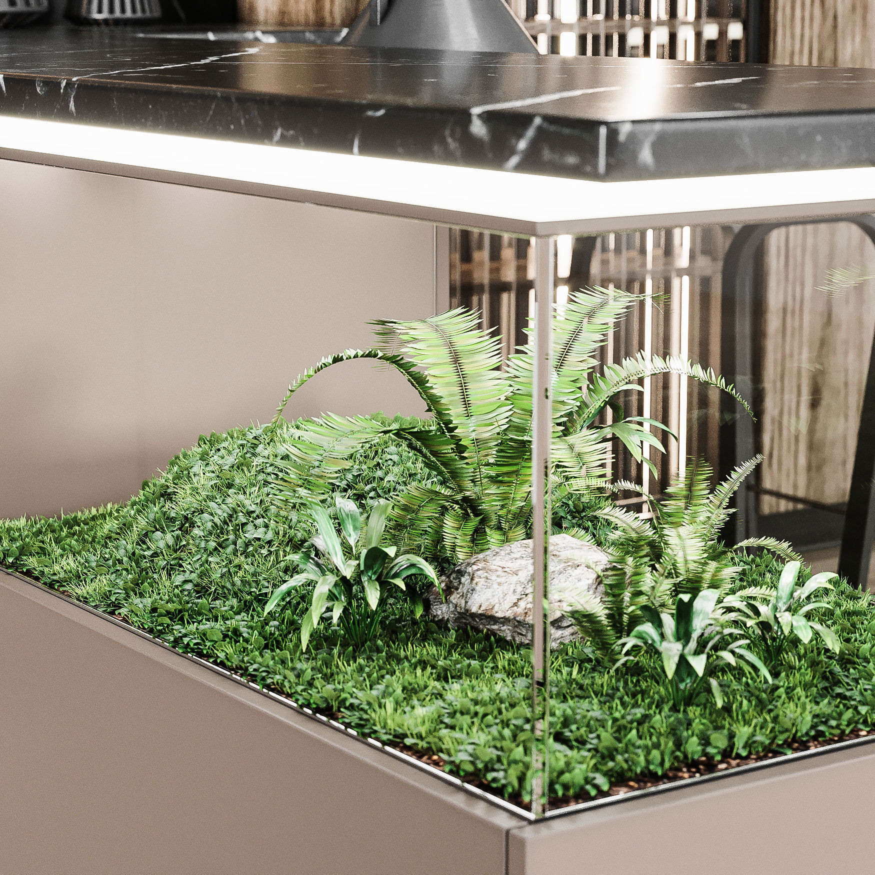 kitche84 modern kitchen with cabinets and marble counter tops 3D model_4