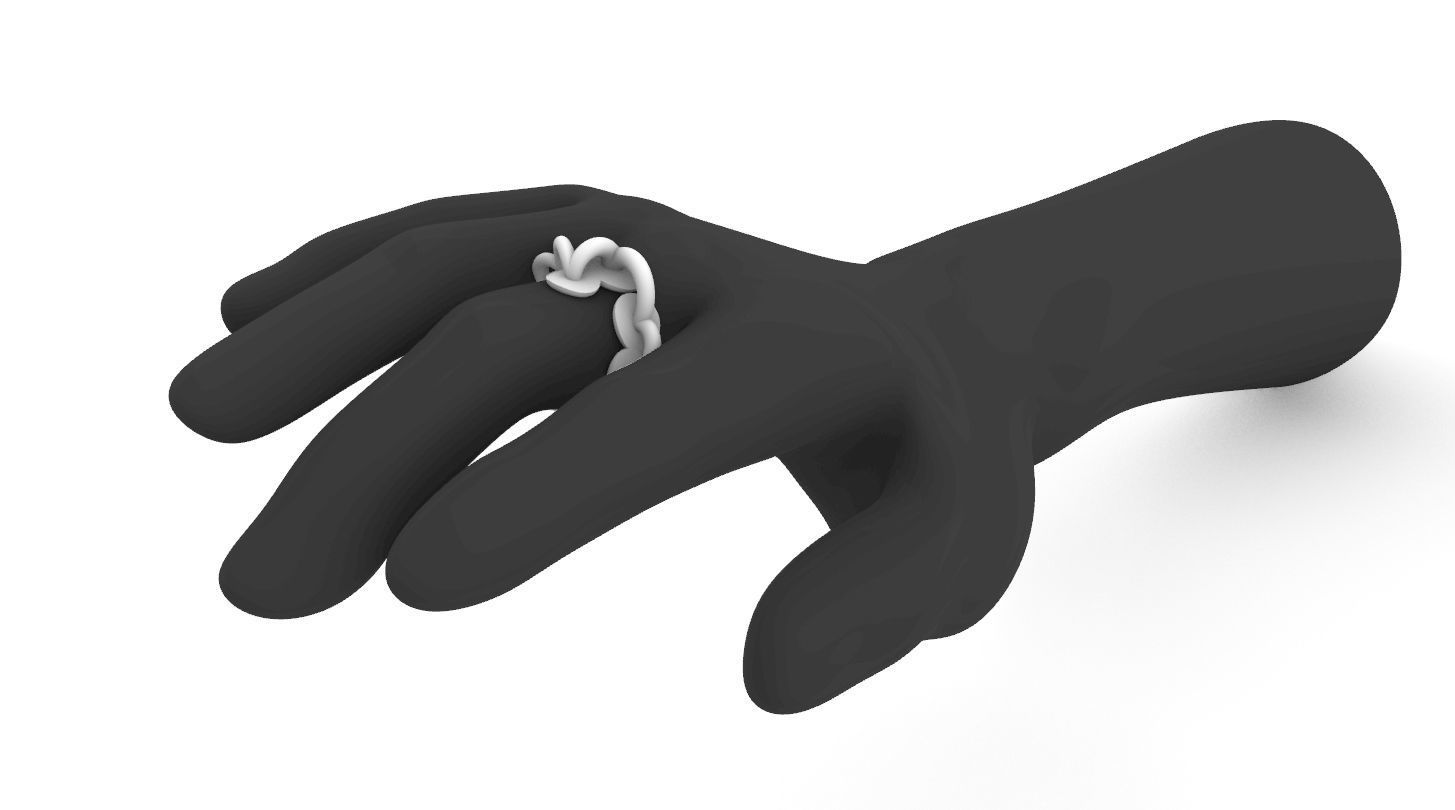 watching a fly over water Ring  3D print model_1