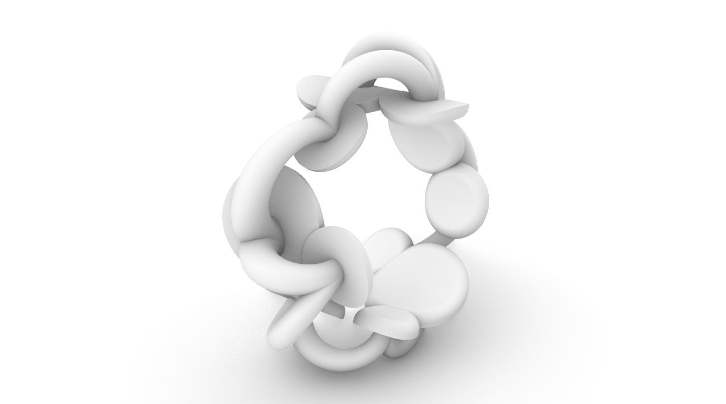 watching a fly over water Ring  3D print model_2