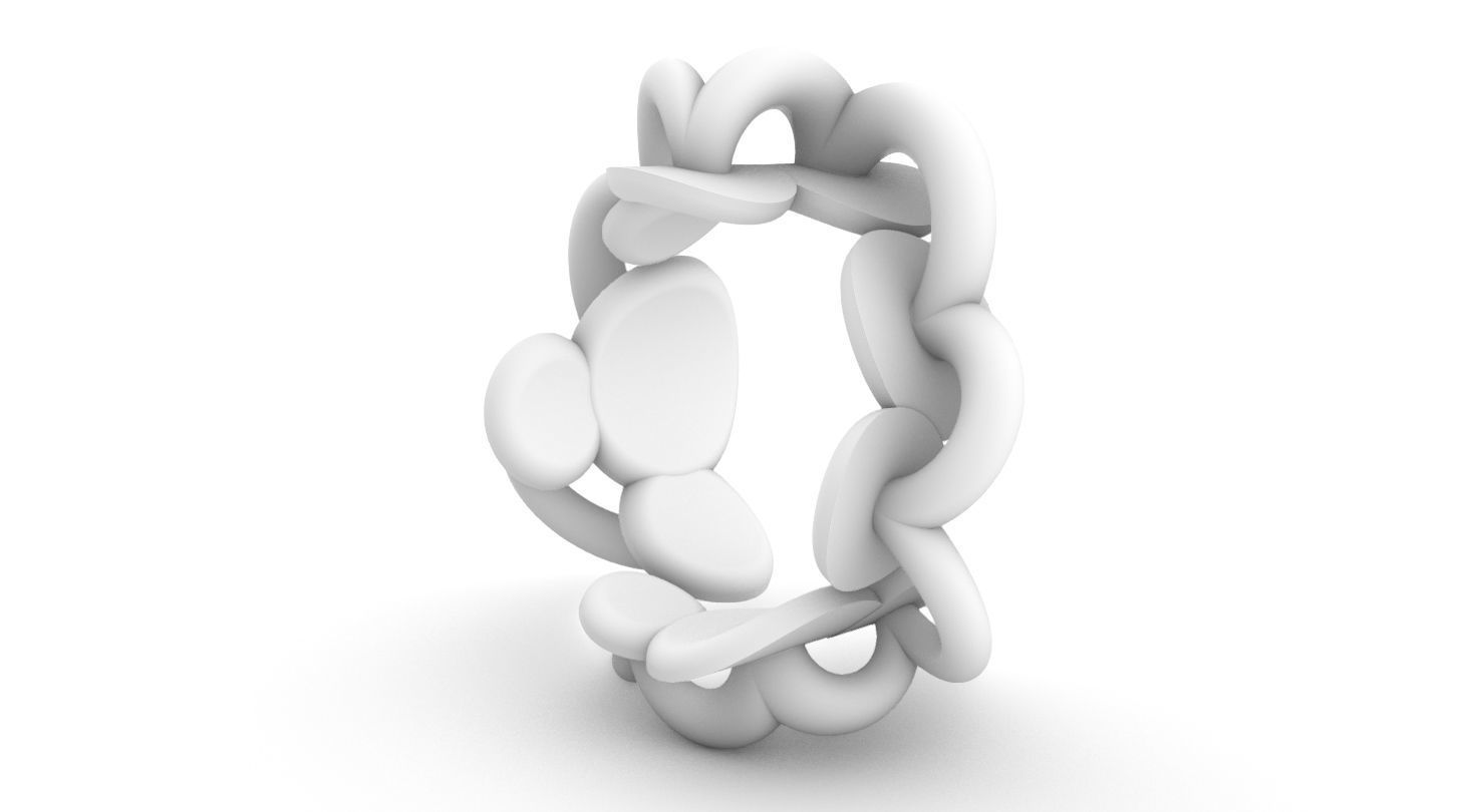 watching a fly over water Ring  3D print model_5