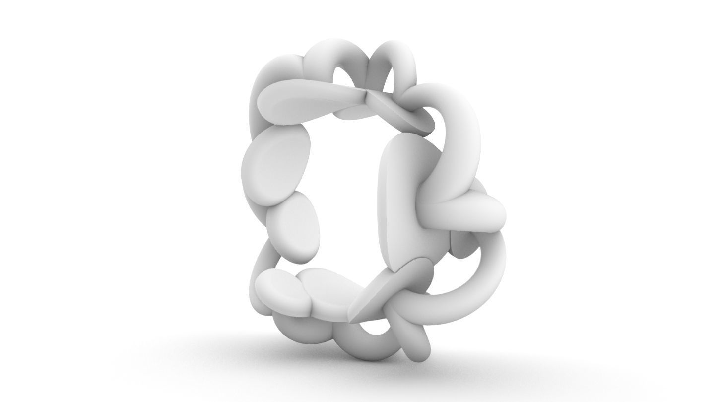 watching a fly over water Ring  3D print model_6