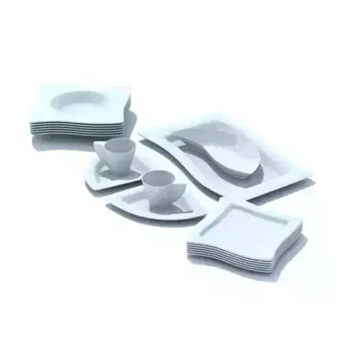 Modern Age Plates And Cups