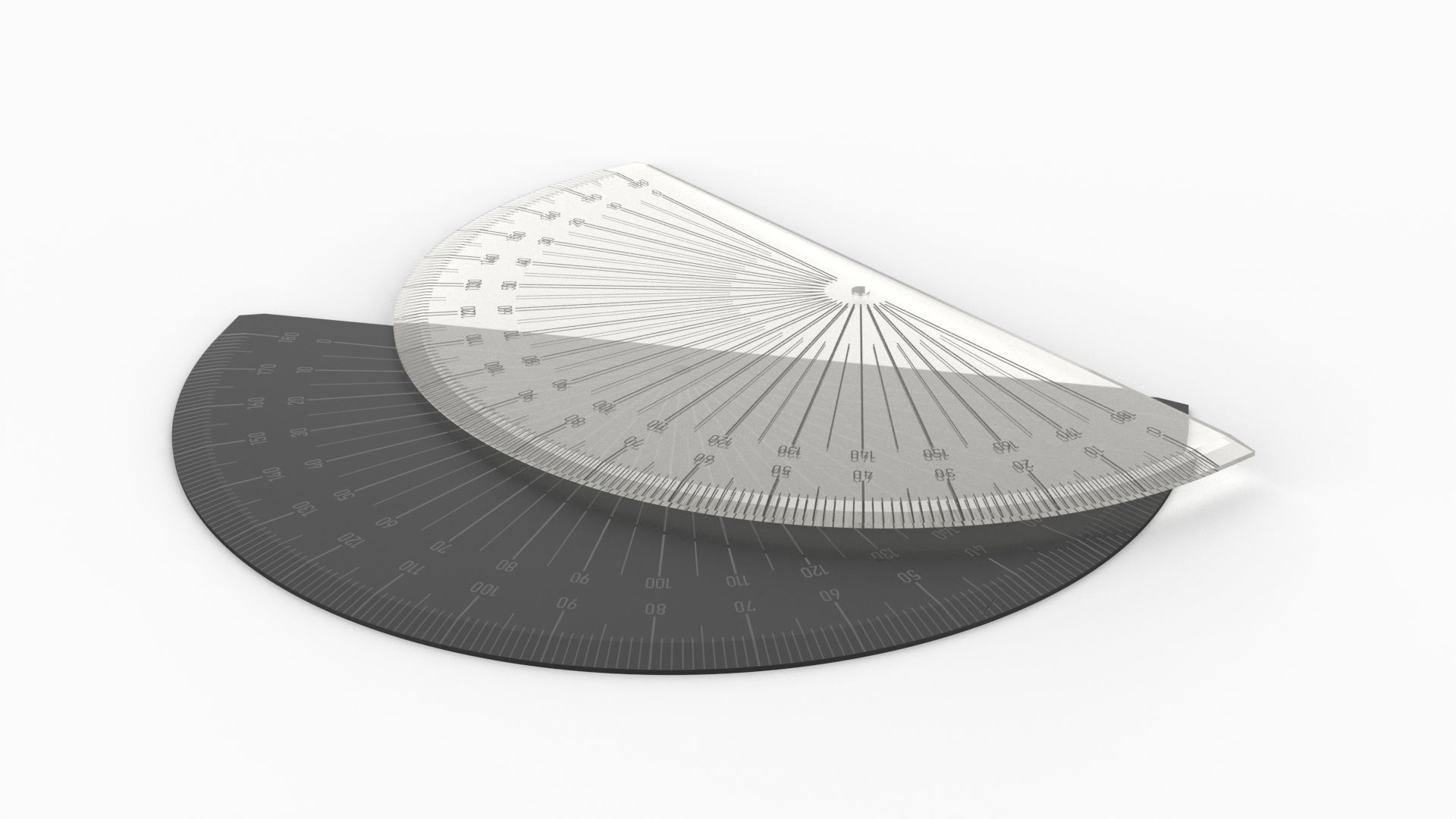 Protractor 3D model_6