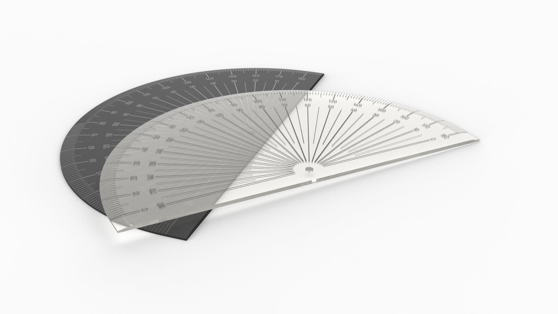 Protractor 3D model_7