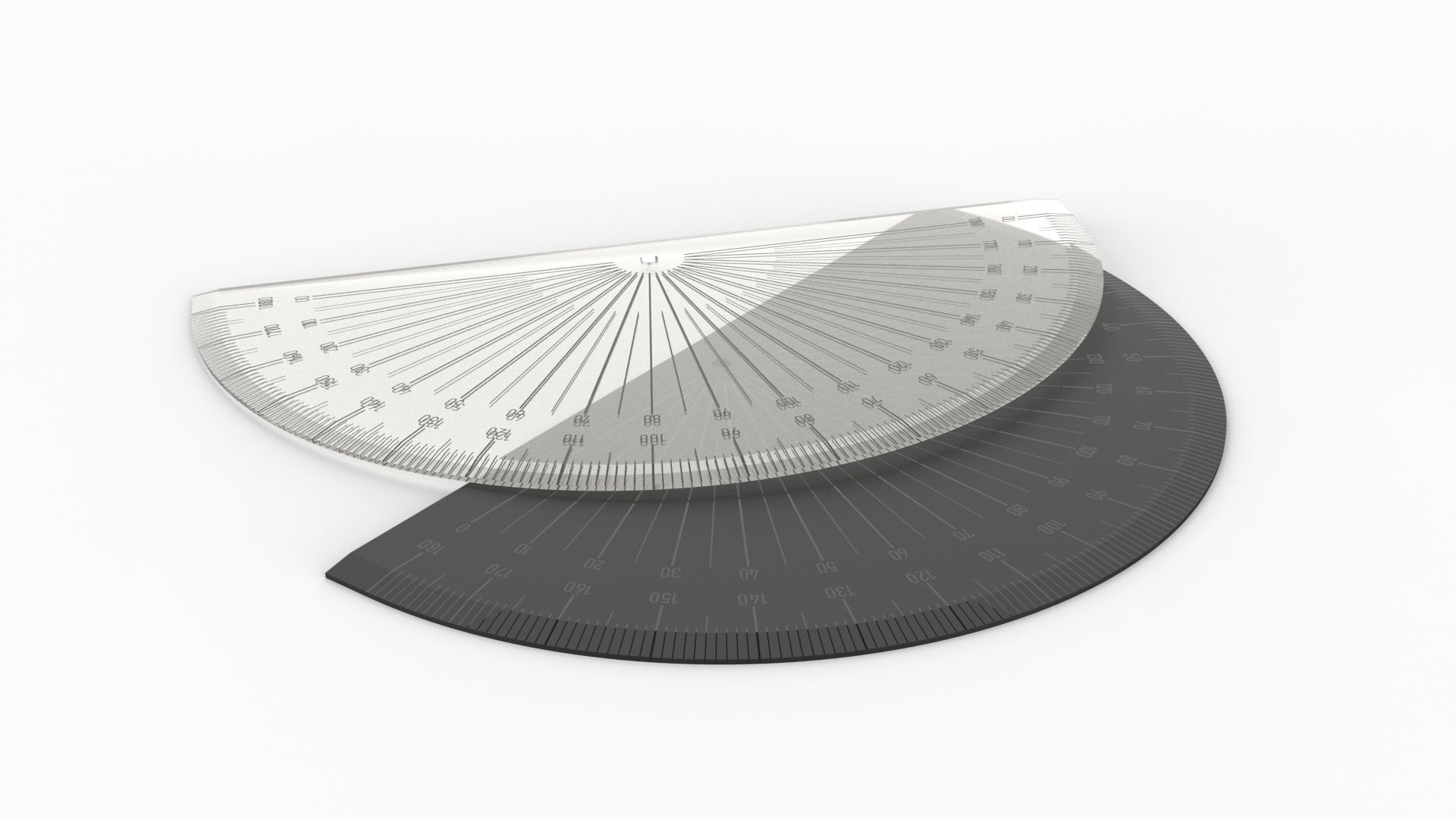 Protractor 3D model_5