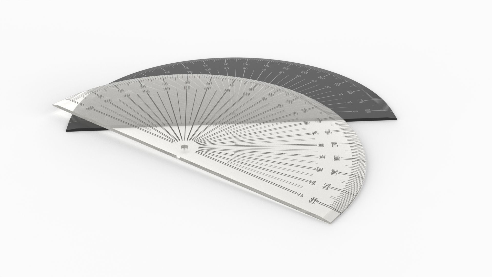 Protractor 3D model_8