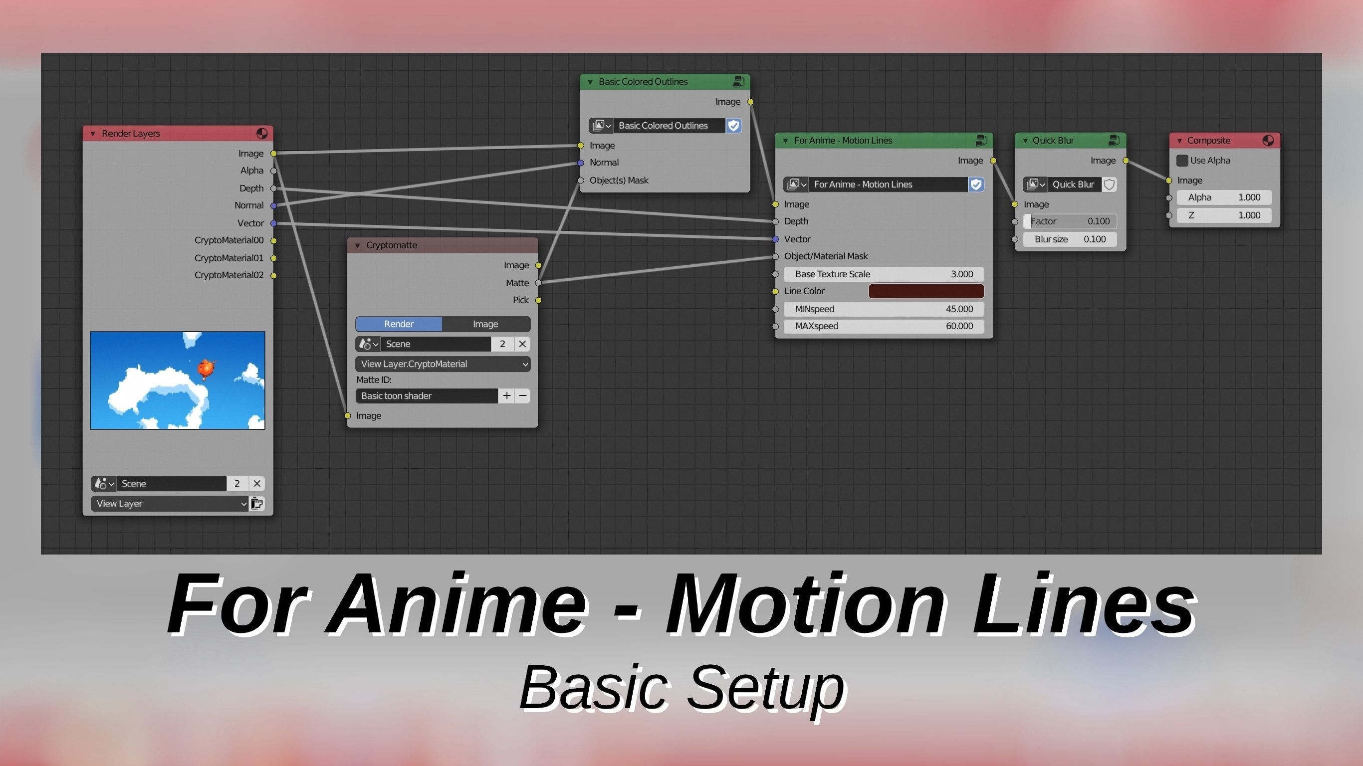 For Anime in Blender - Motion Lines Free 3D model_2
