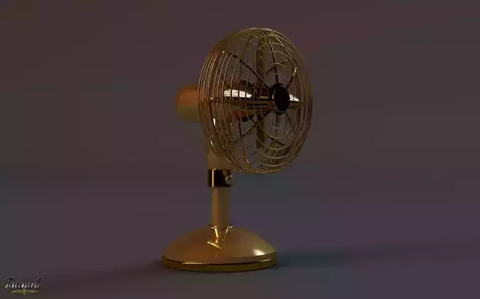Animated Gold Fan