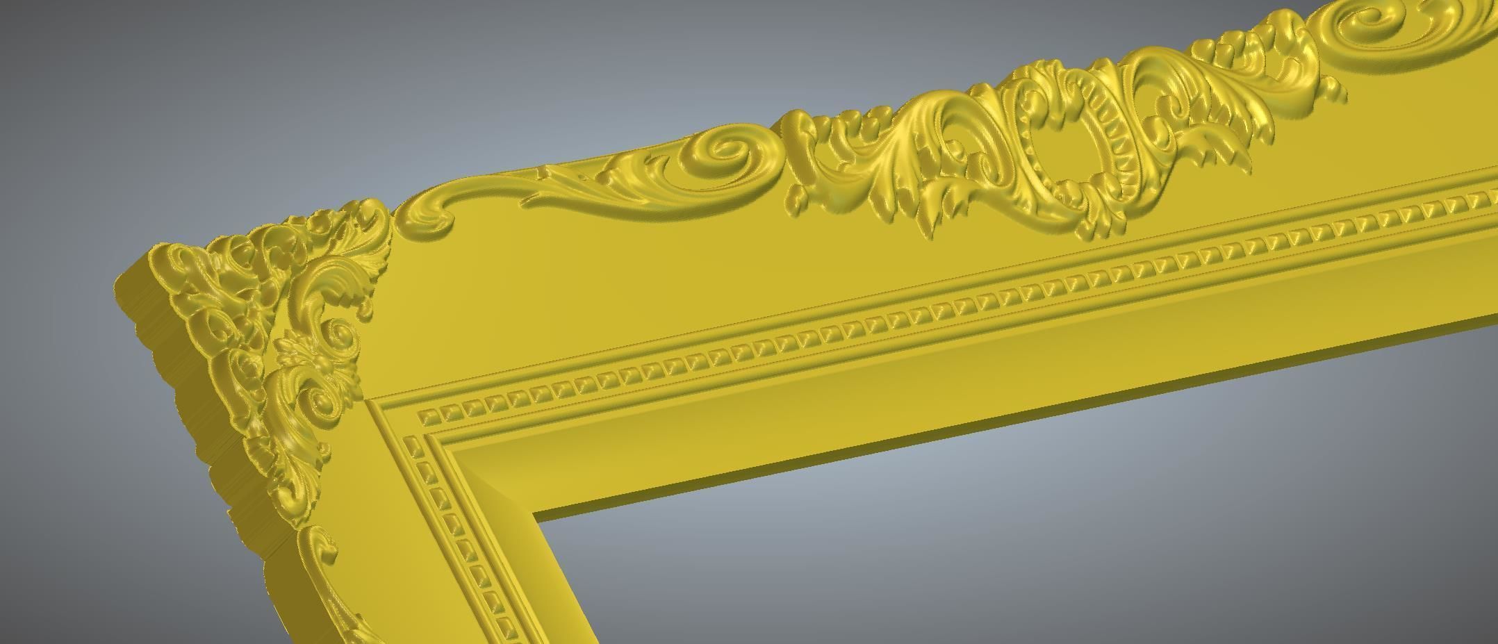 carved frame 3D model  3D model_1
