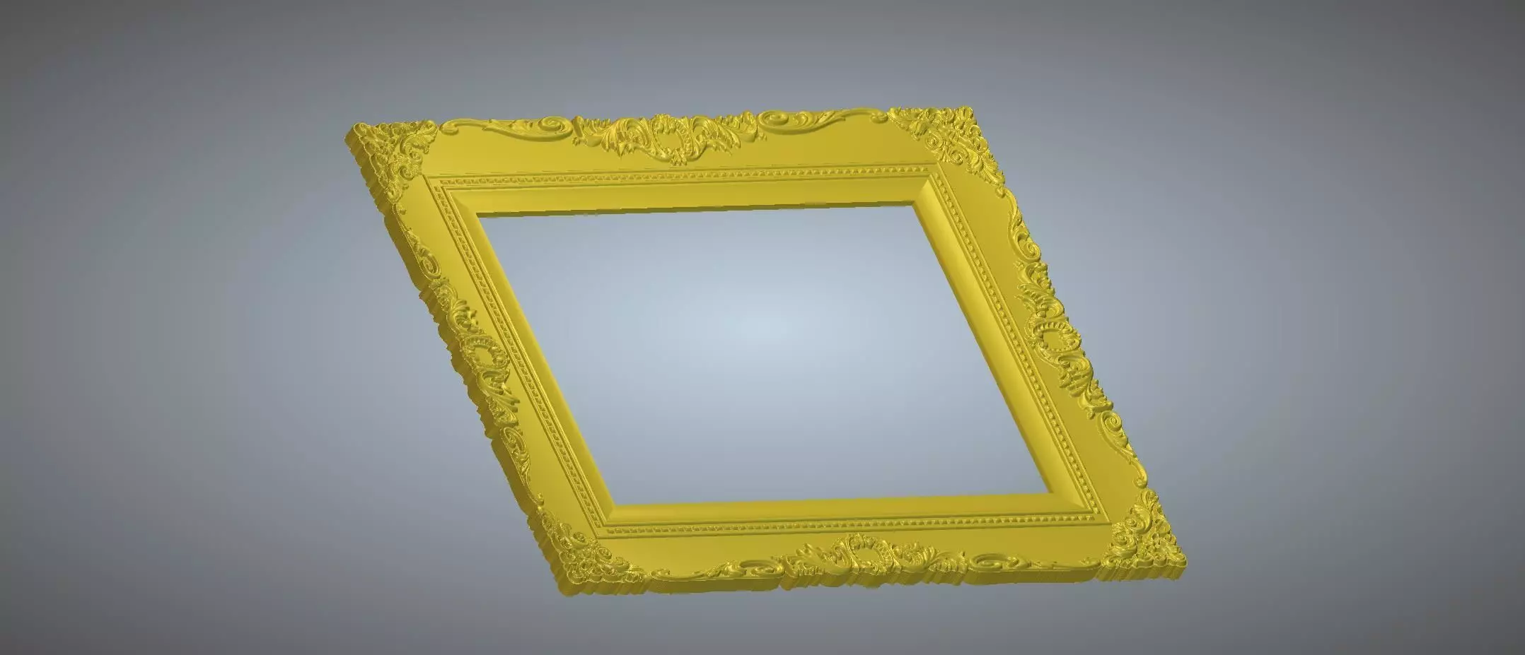 carved frame 3D model  3D model_0
