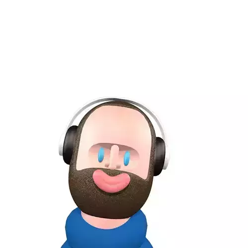 man with headphones