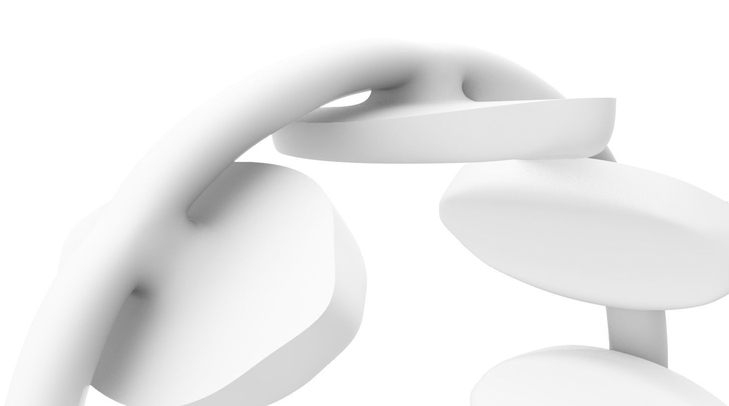 elvish navet petals Ring 3D print model_7