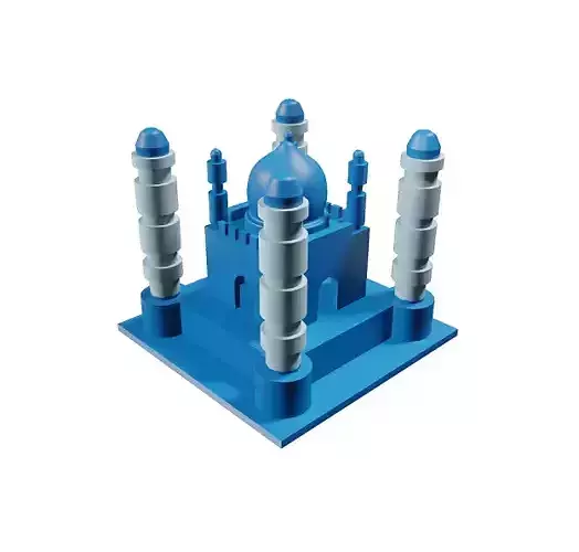 Classic Cartoon Palace Low-poly 3D model