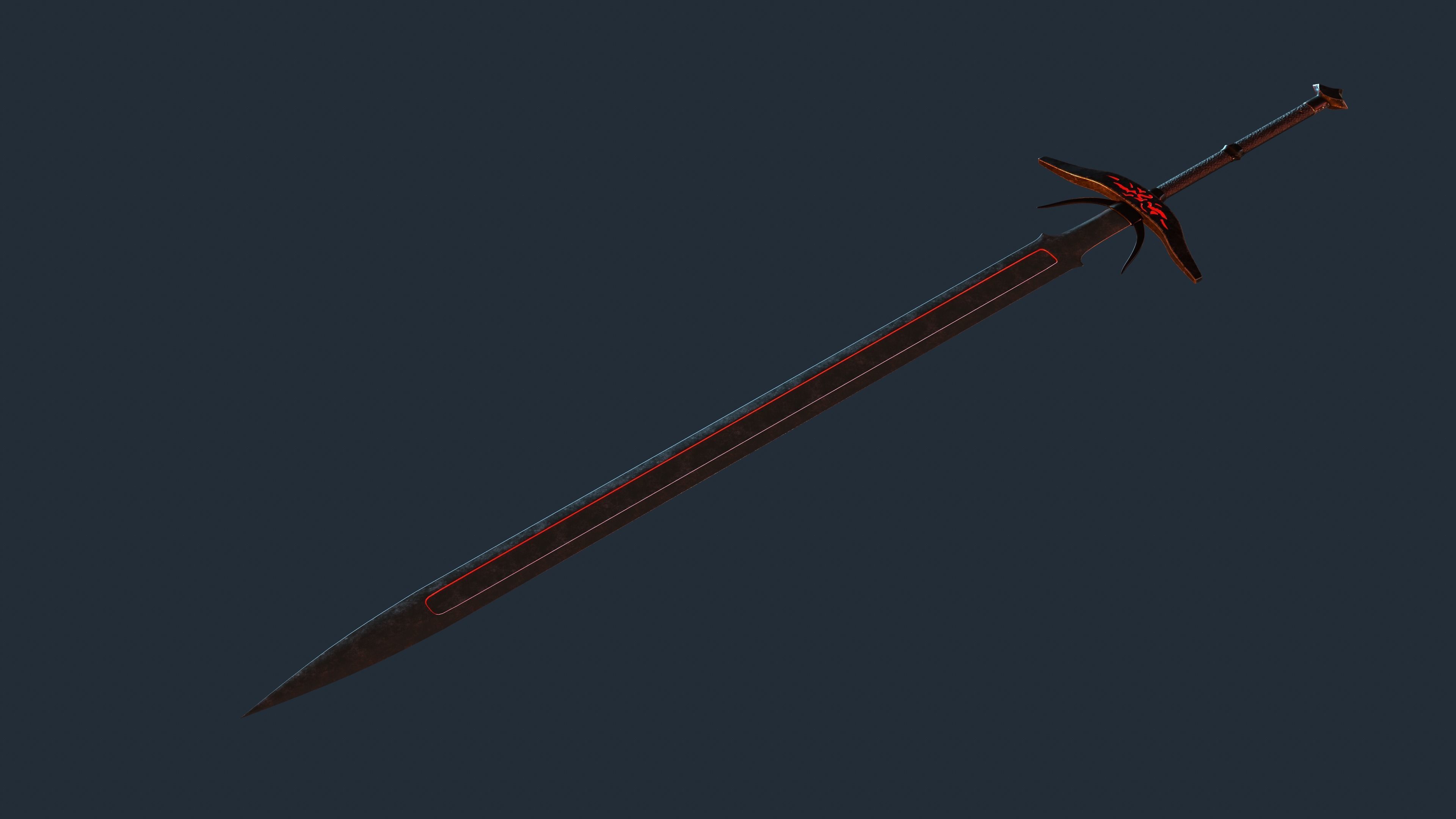 Sword Dark 3D model_7