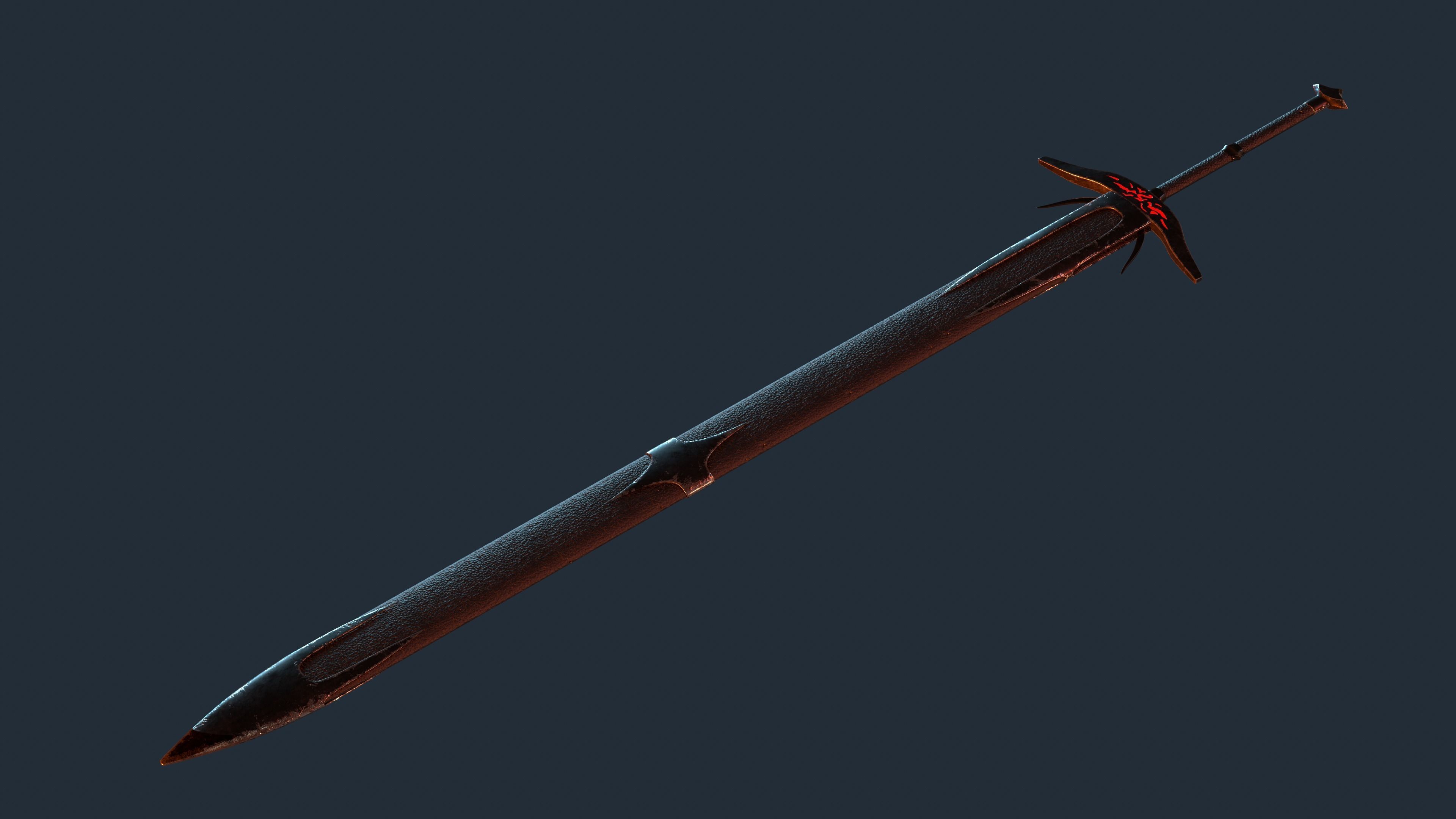 Sword Dark 3D model_5