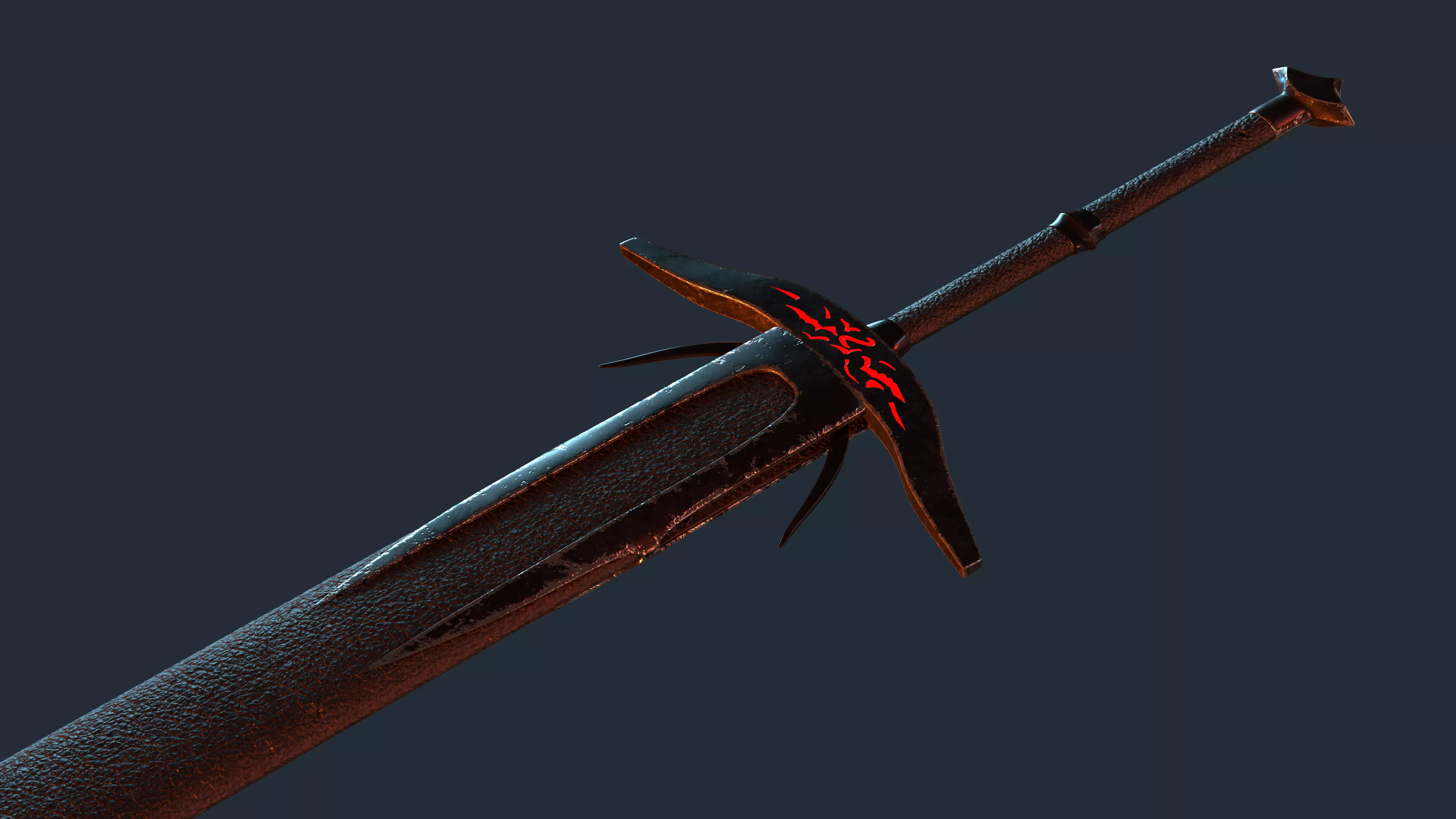 Sword Dark 3D model_0