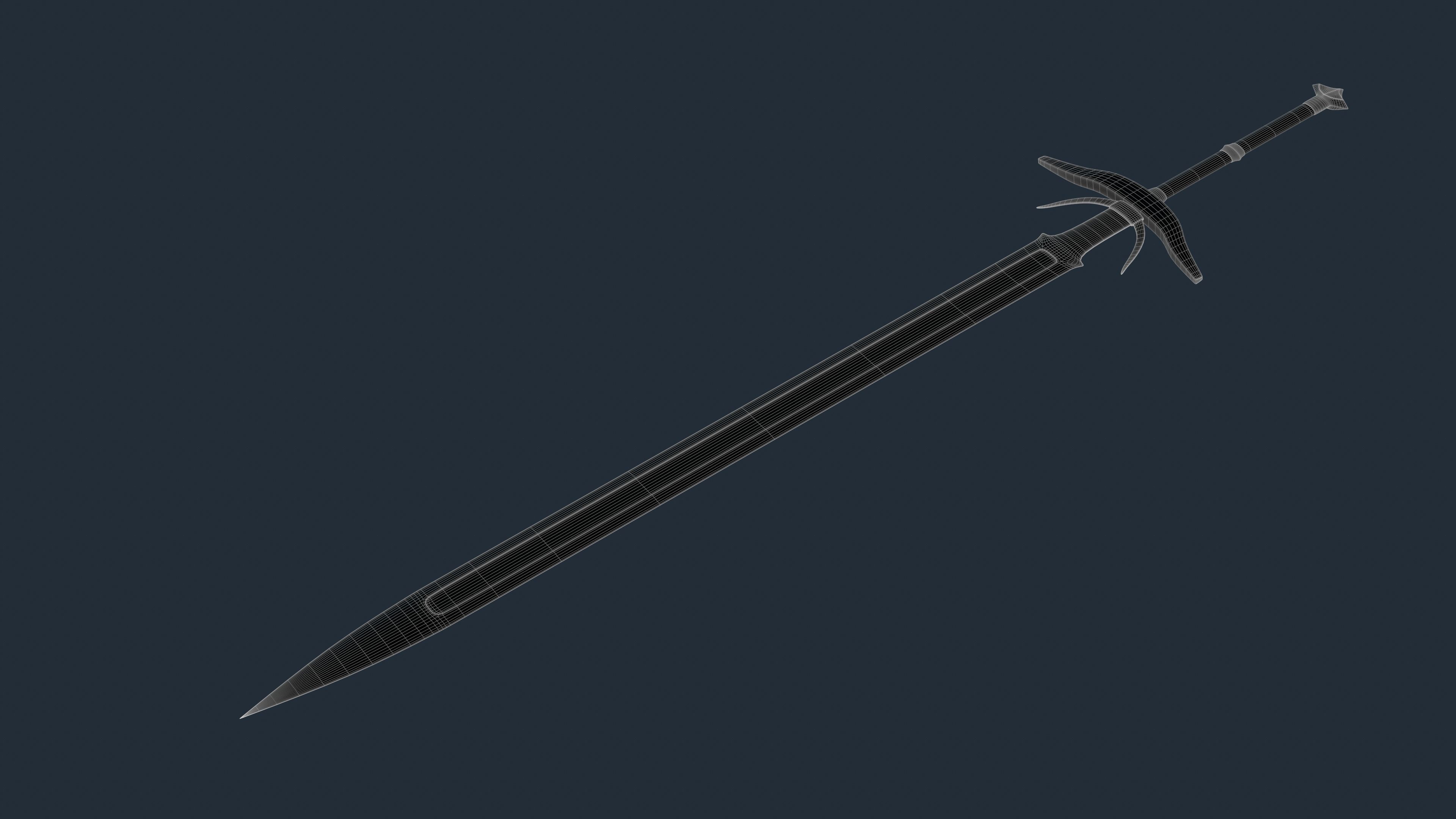 Sword Dark 3D model_8