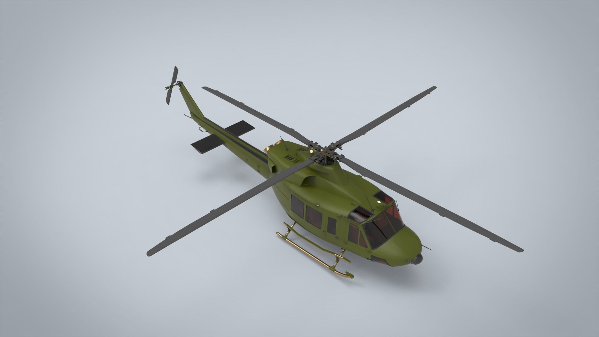Bell 412 3D model_4