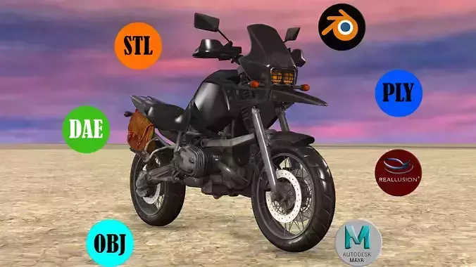 Sport Bike Vehicle 3D model