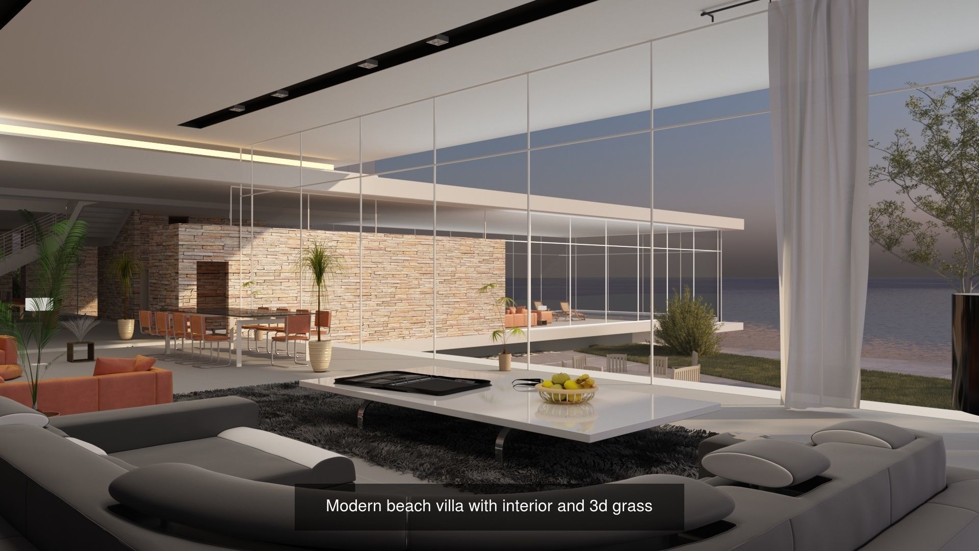 Value offer Beach houses 3dsmax Revit Lumion with 3d grass Deal 3D Model Collection_2