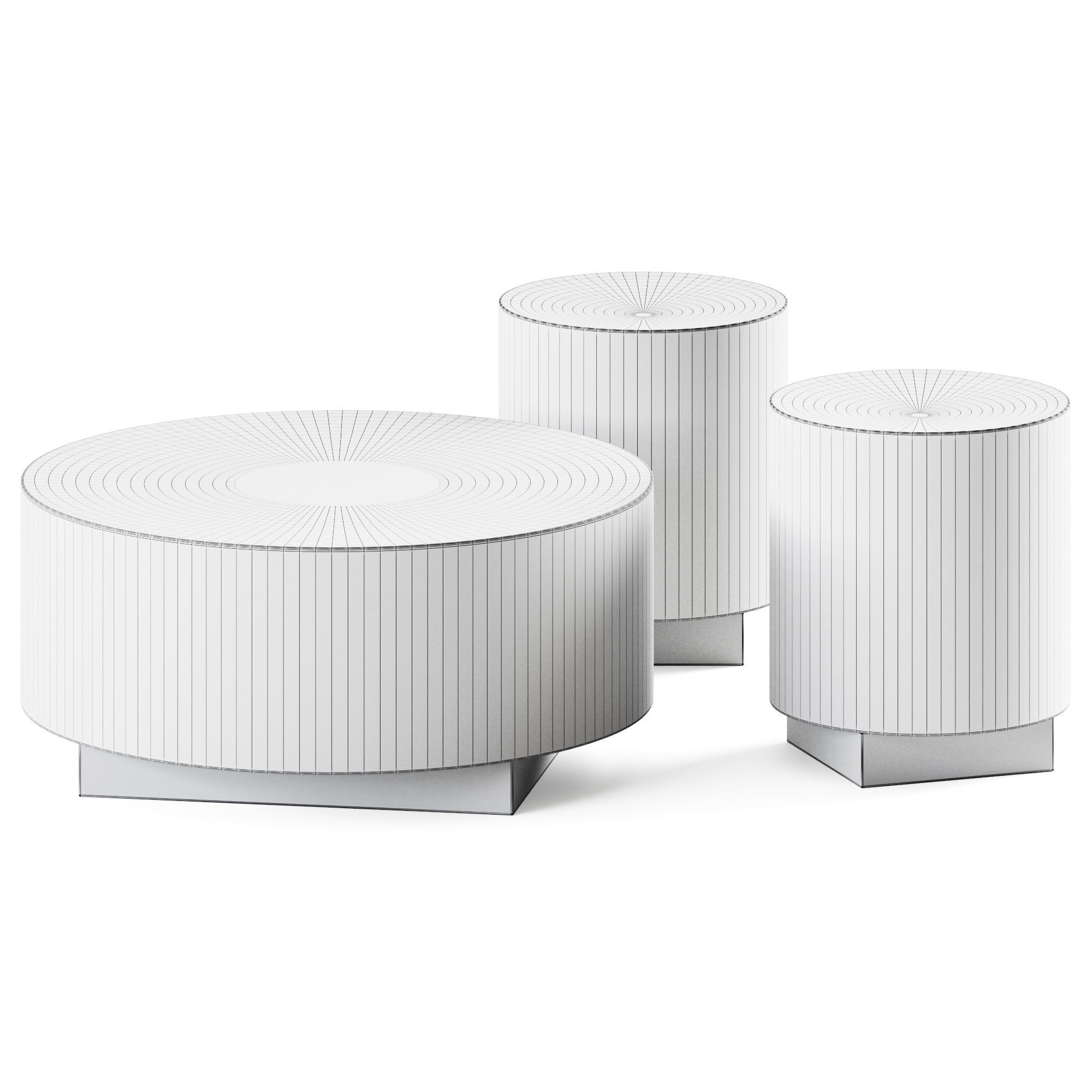 Coffee Table Tronchetto Cimento 3D model_1