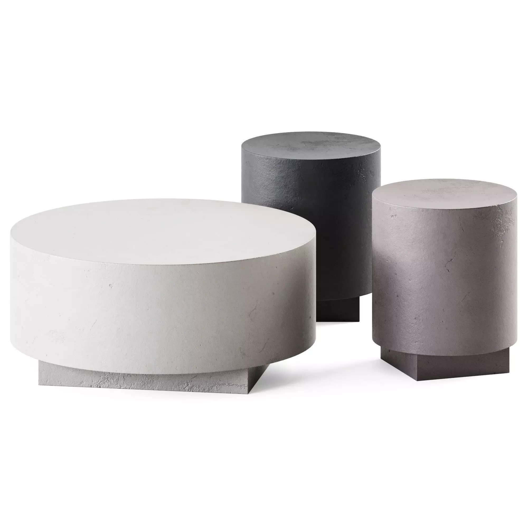 Coffee Table Tronchetto Cimento 3D model_0