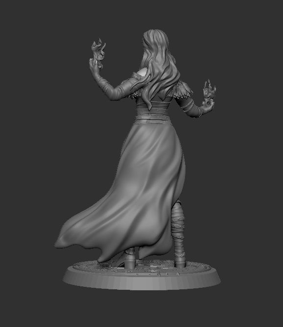 Ella - Witch 3D print model_3