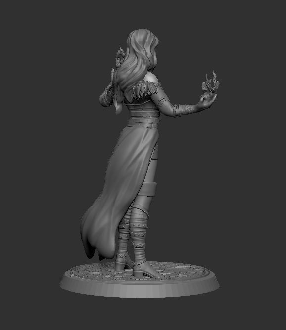 Ella - Witch 3D print model_4