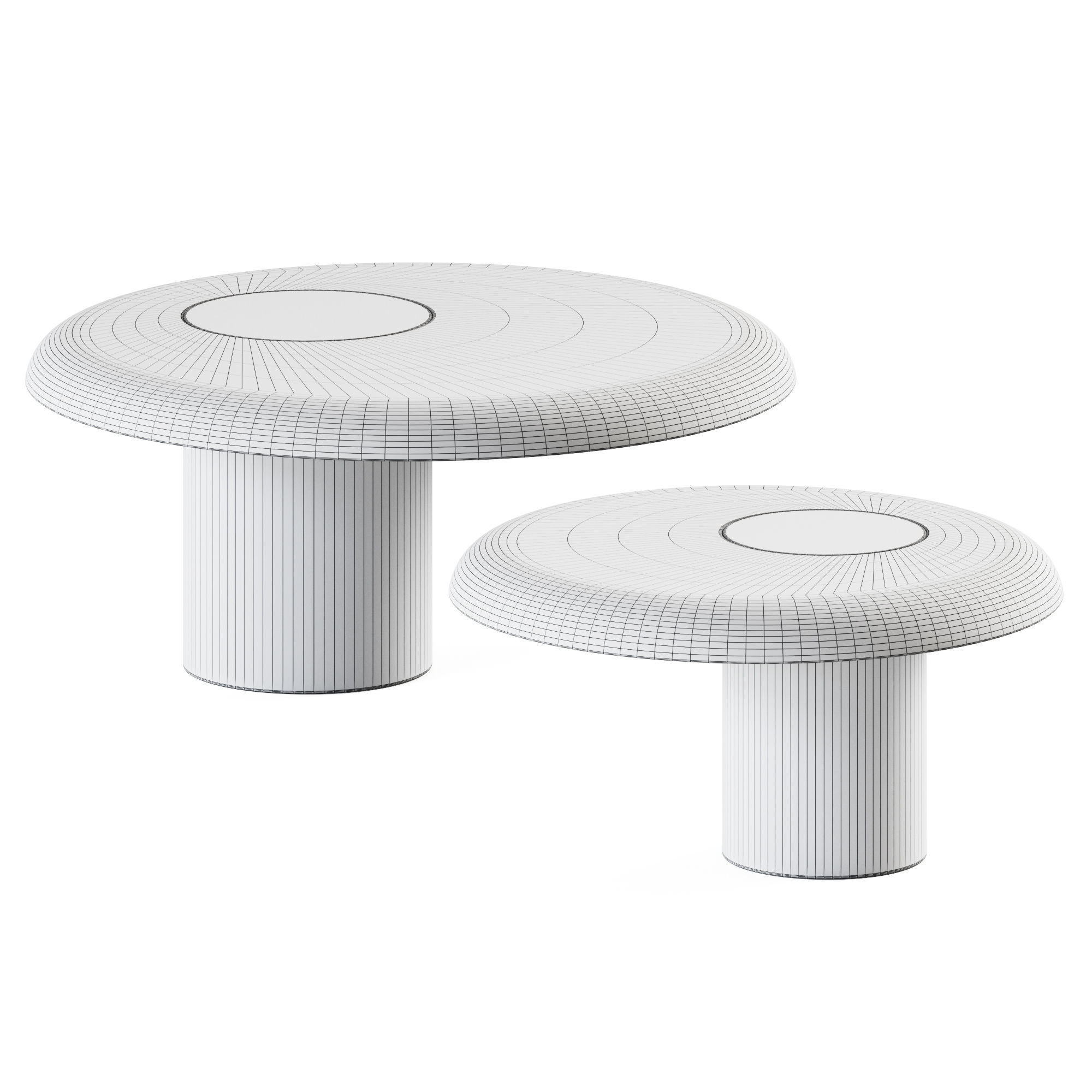 Round Table Vignole by Cimento 3D model_1