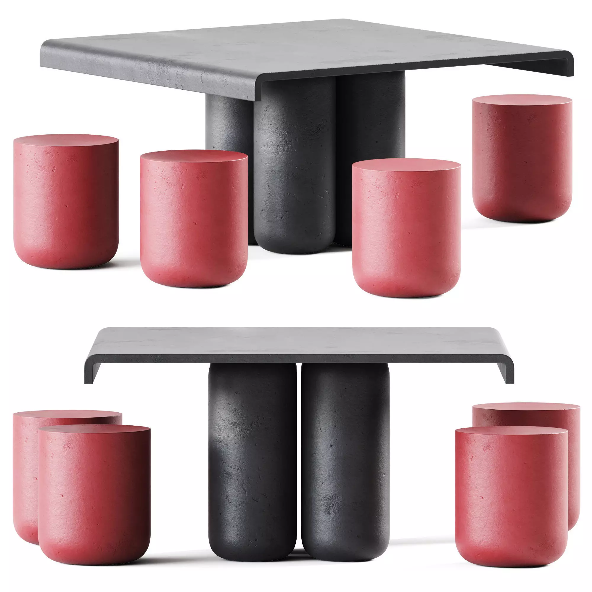 Table Giudecca and Zitella by Cimento 3D model_0