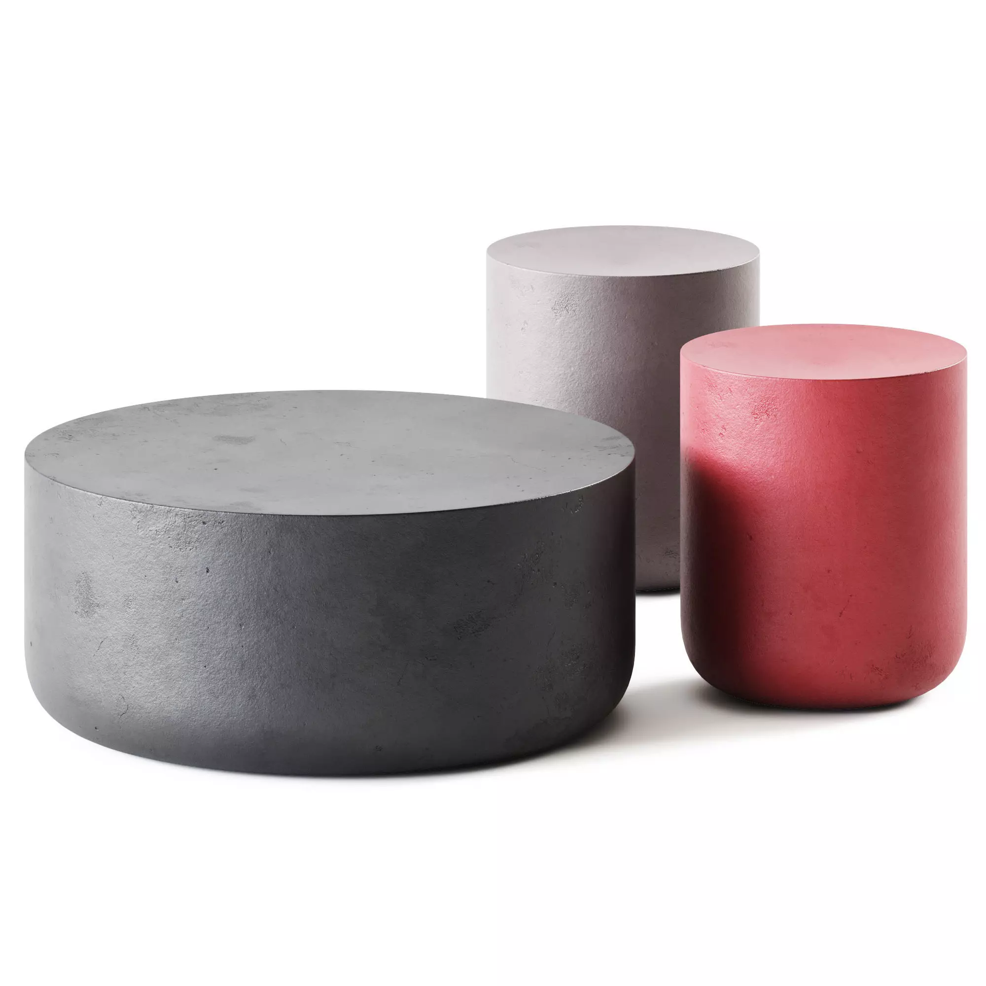 Coffee Table Zitella Cimento 3D model_0