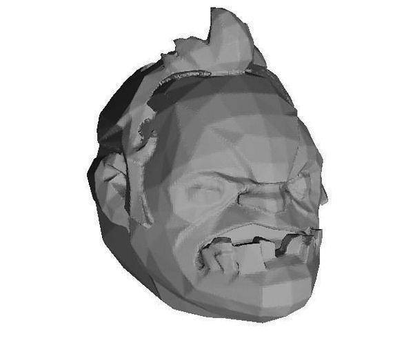 Pudges head hookah mouthtip 3D print model