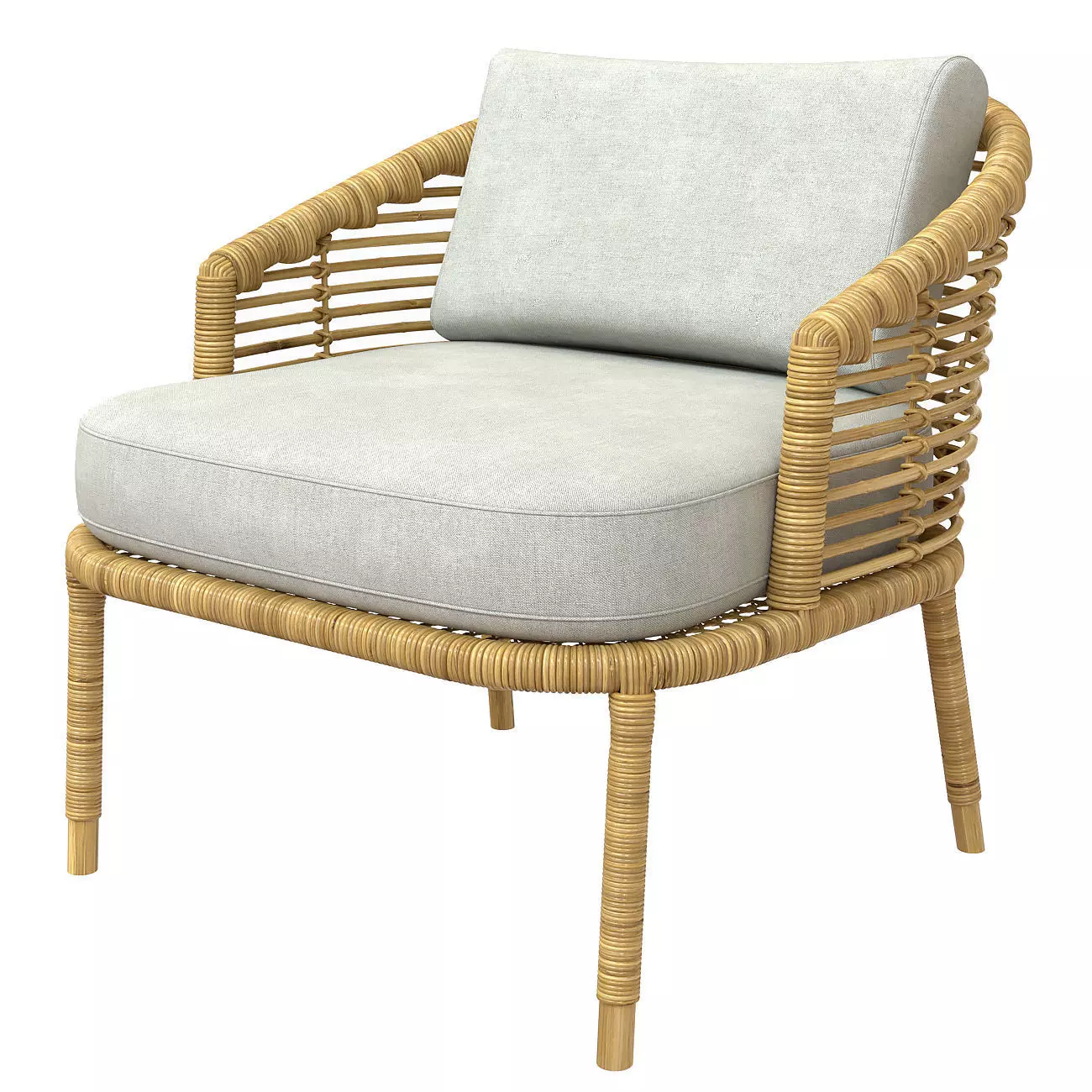 Sense lounge chair INDOOR cane line 3D model