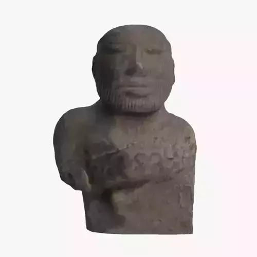 Tribal Broken Statue 3D model