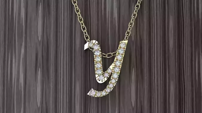 Jewelry Alphabet Pendant X