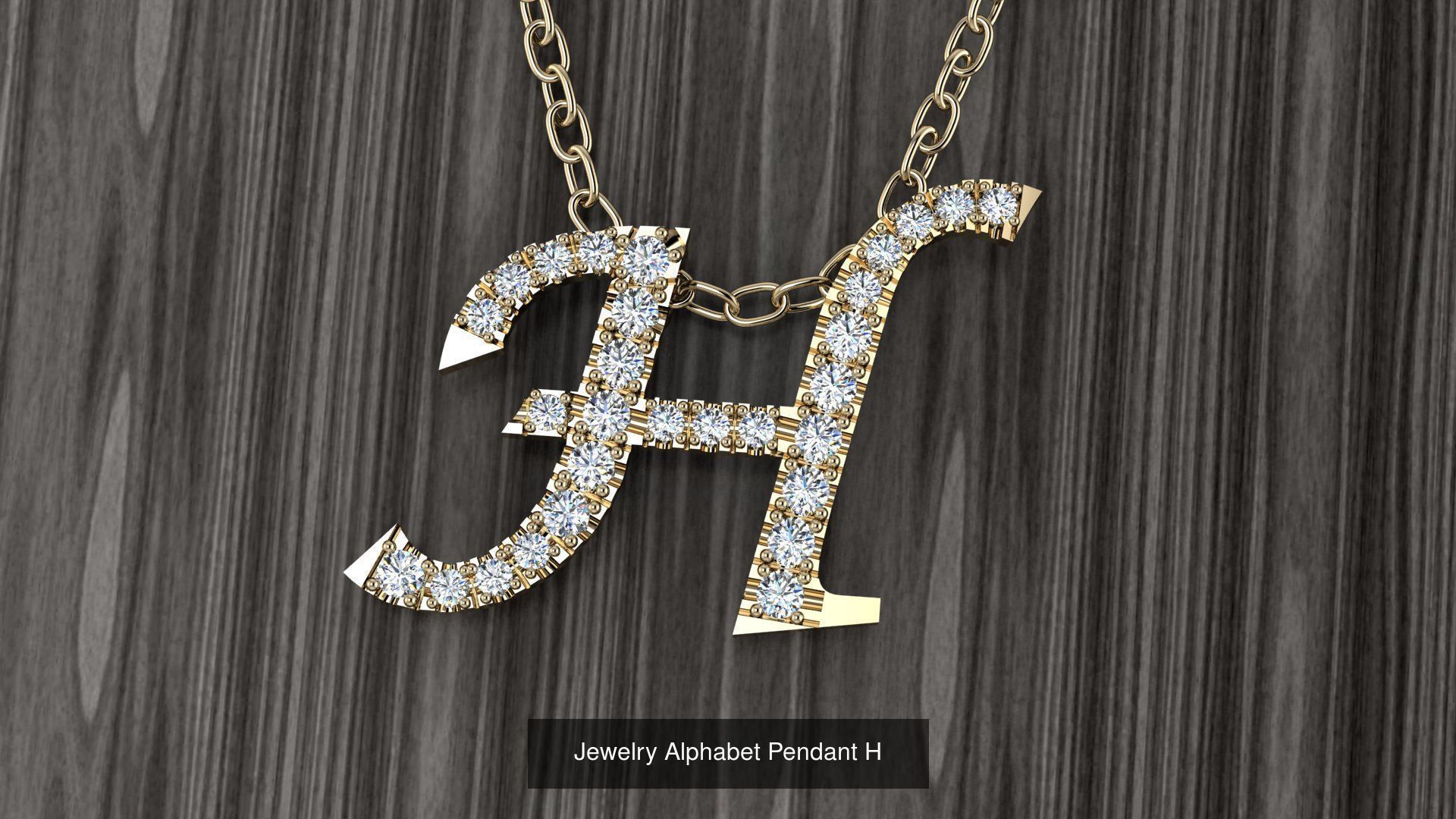 Jewelry Alphabet Pendant Collection _12