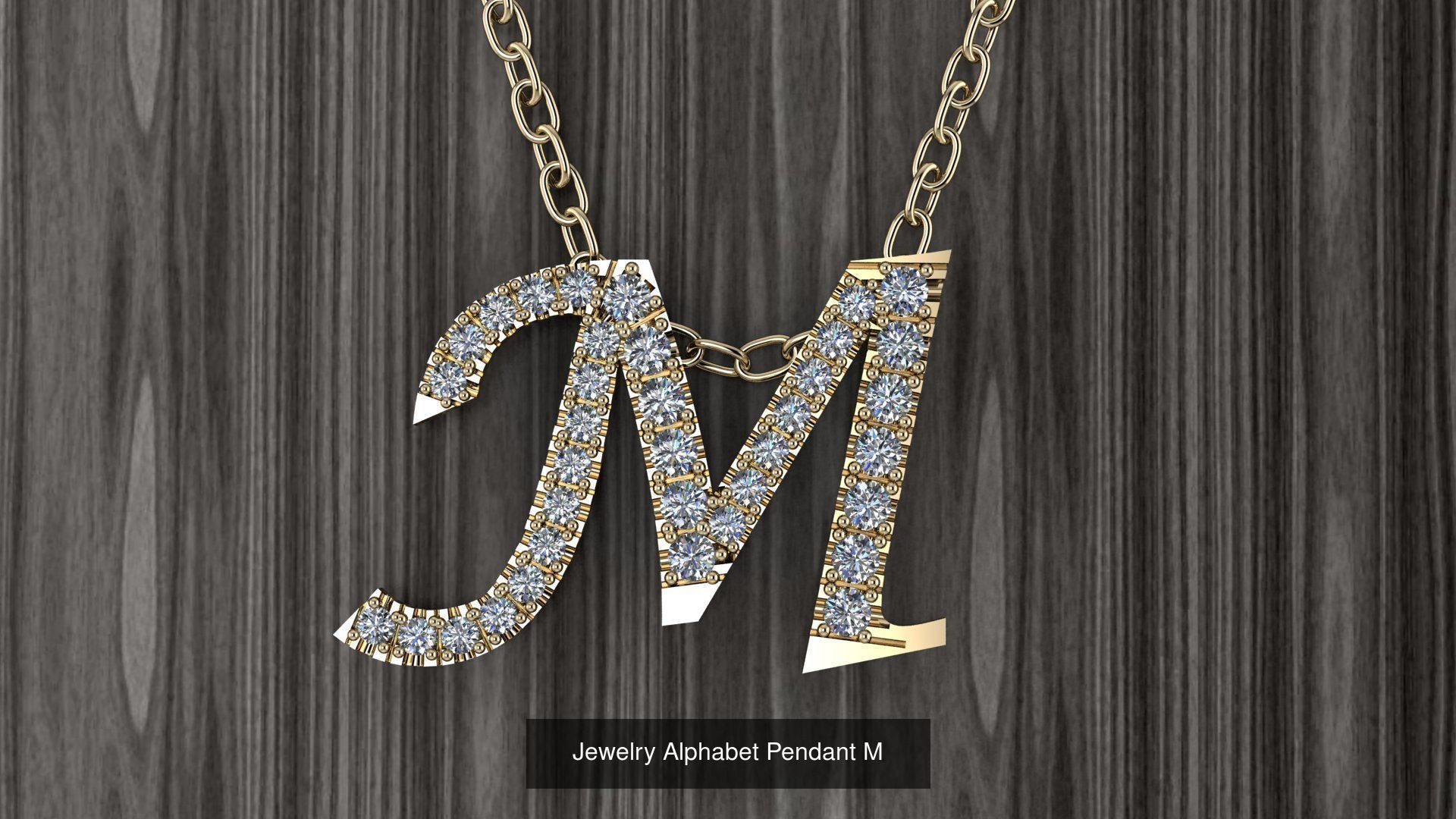 Jewelry Alphabet Pendant Collection _16