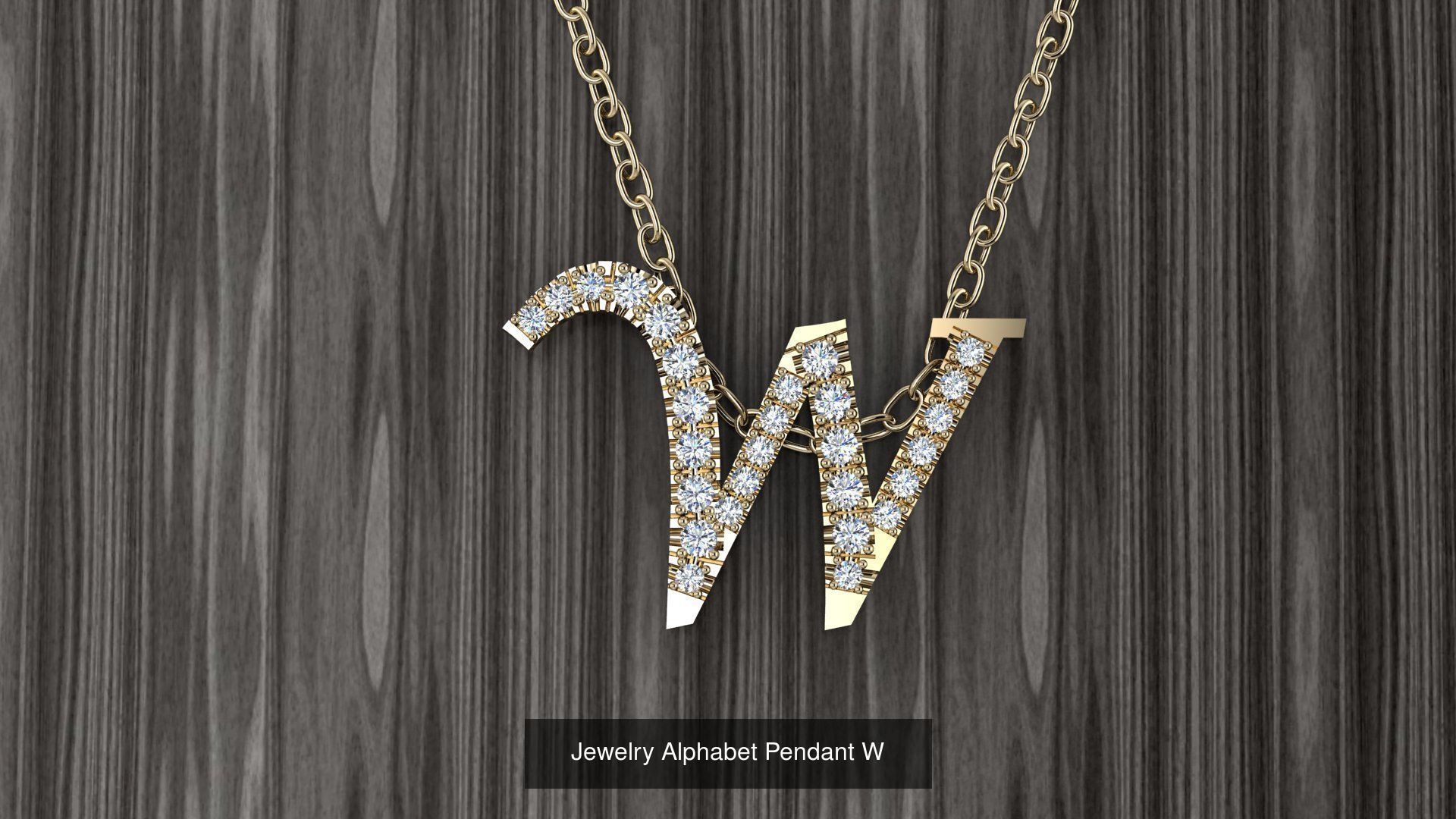 Jewelry Alphabet Pendant Collection _24