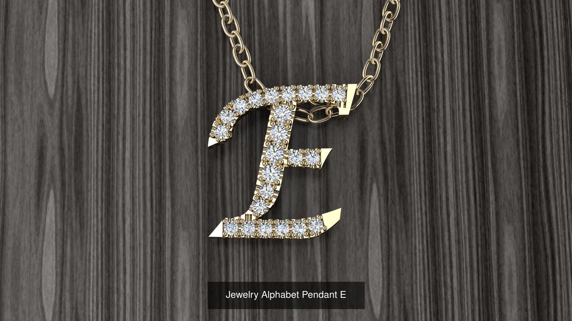 Jewelry Alphabet Pendant Collection _10