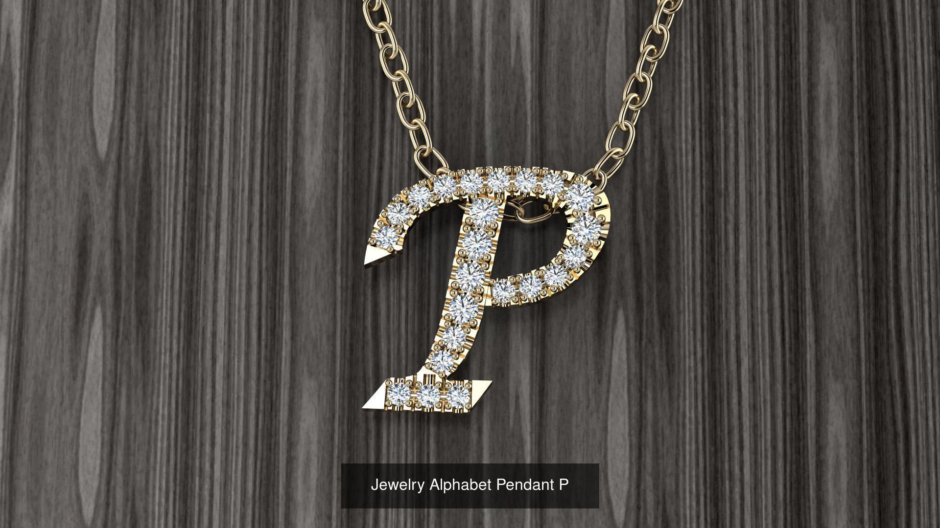 Jewelry Alphabet Pendant Collection _19
