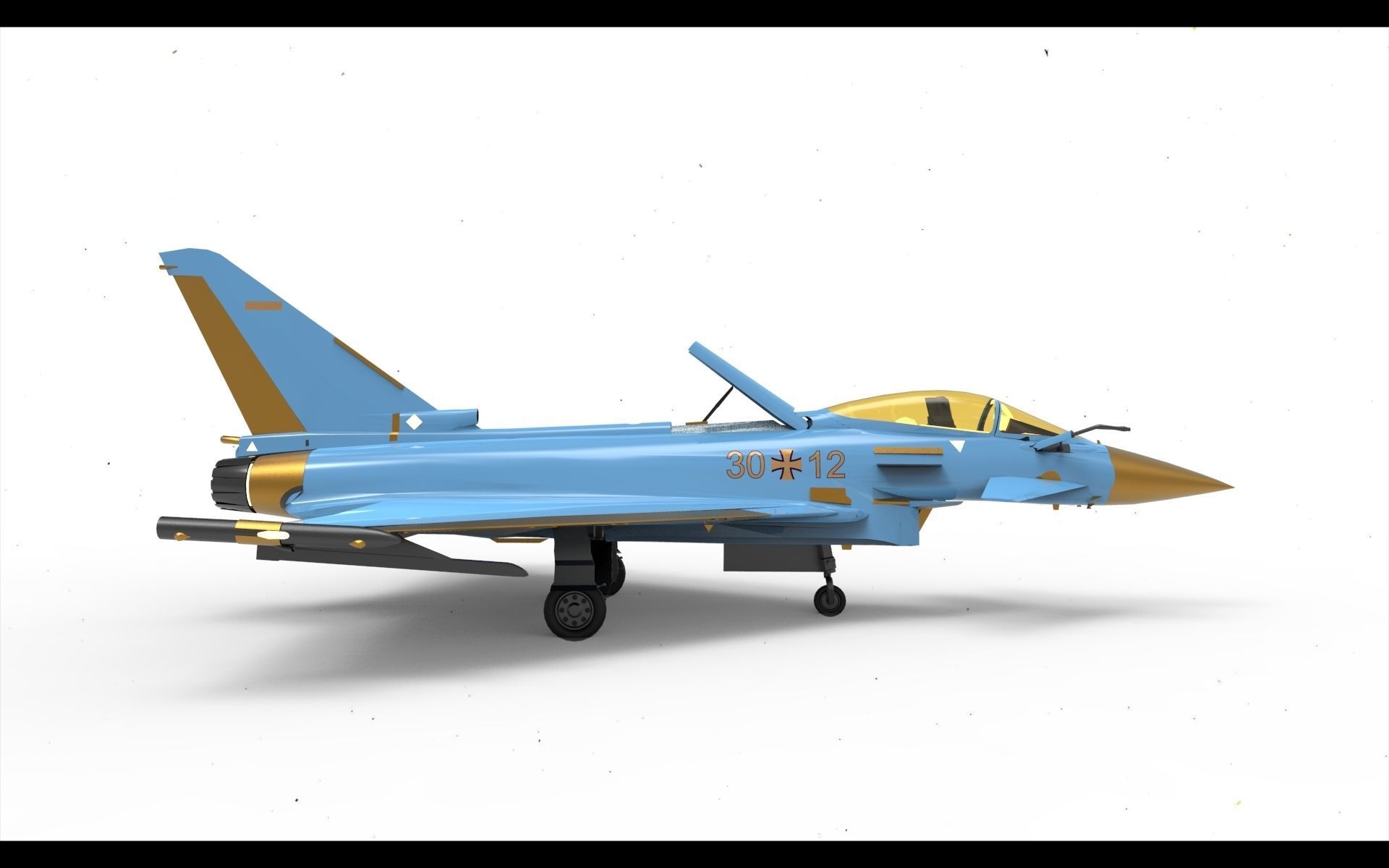 Eurofighter Typhoon 3D model_3