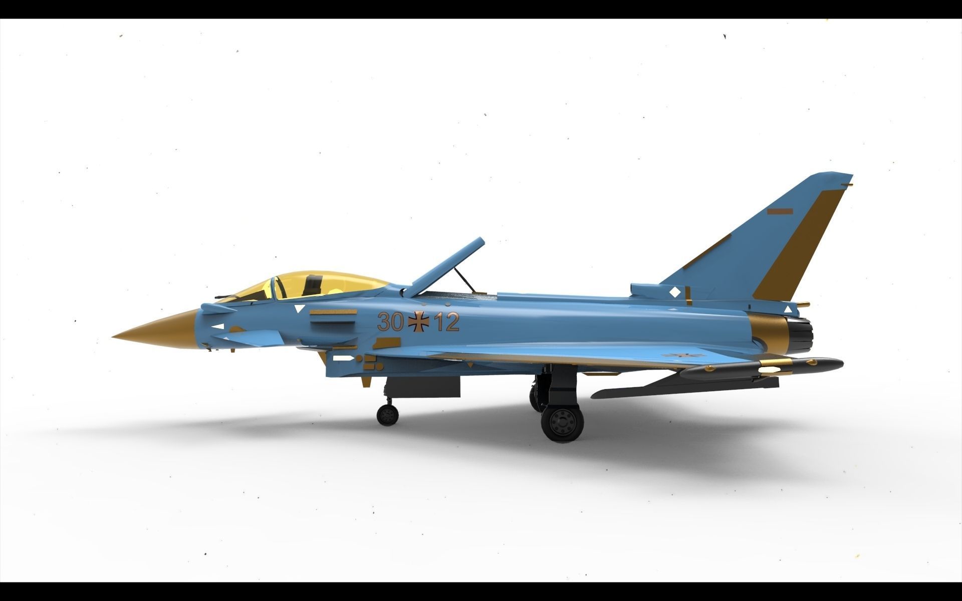 Eurofighter Typhoon 3D model_4