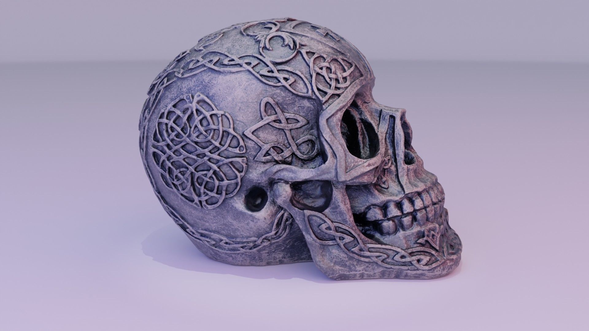 Celtic skull 02 high-poly 3D model_13