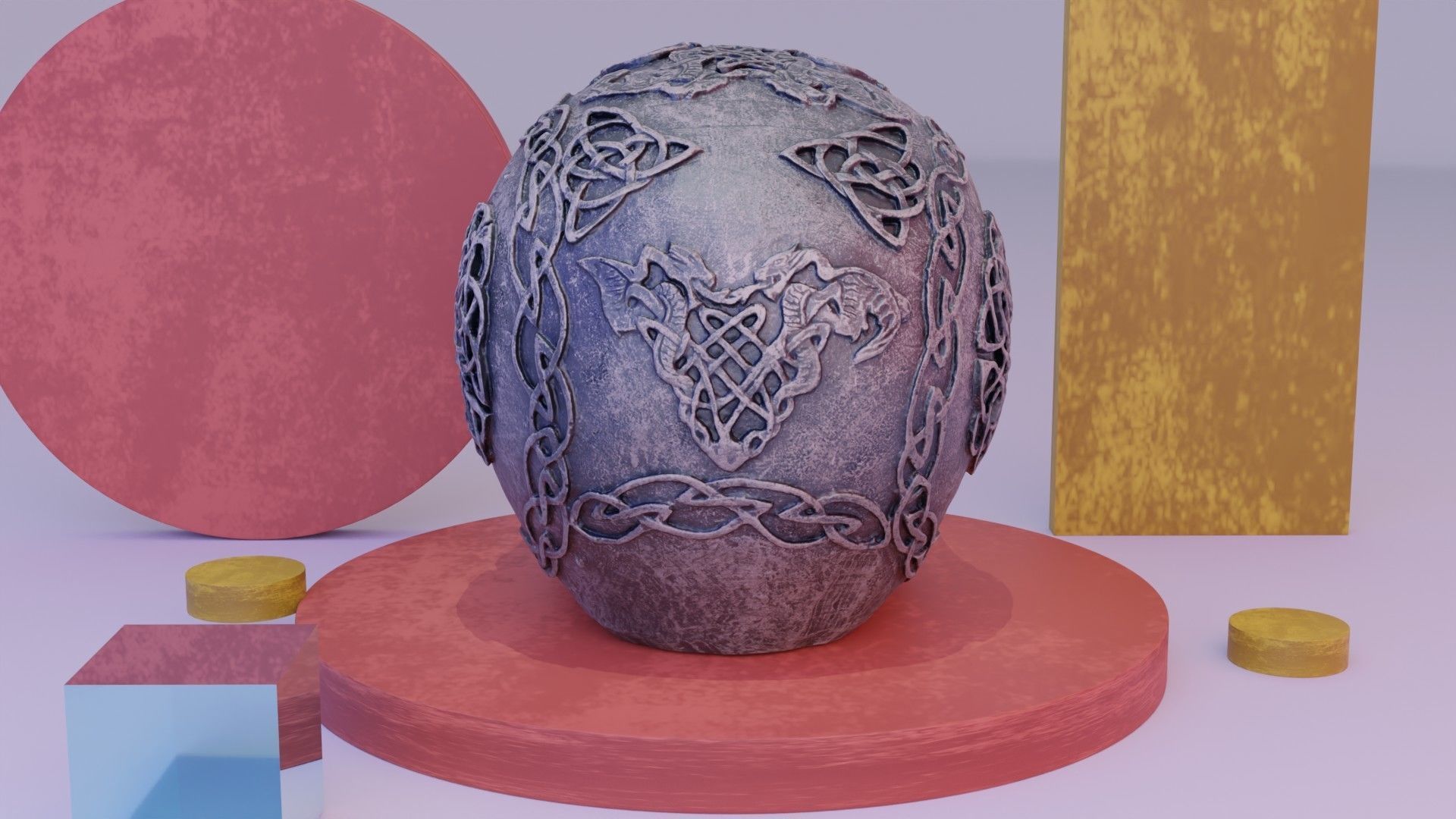 Celtic skull 02 high-poly 3D model_7