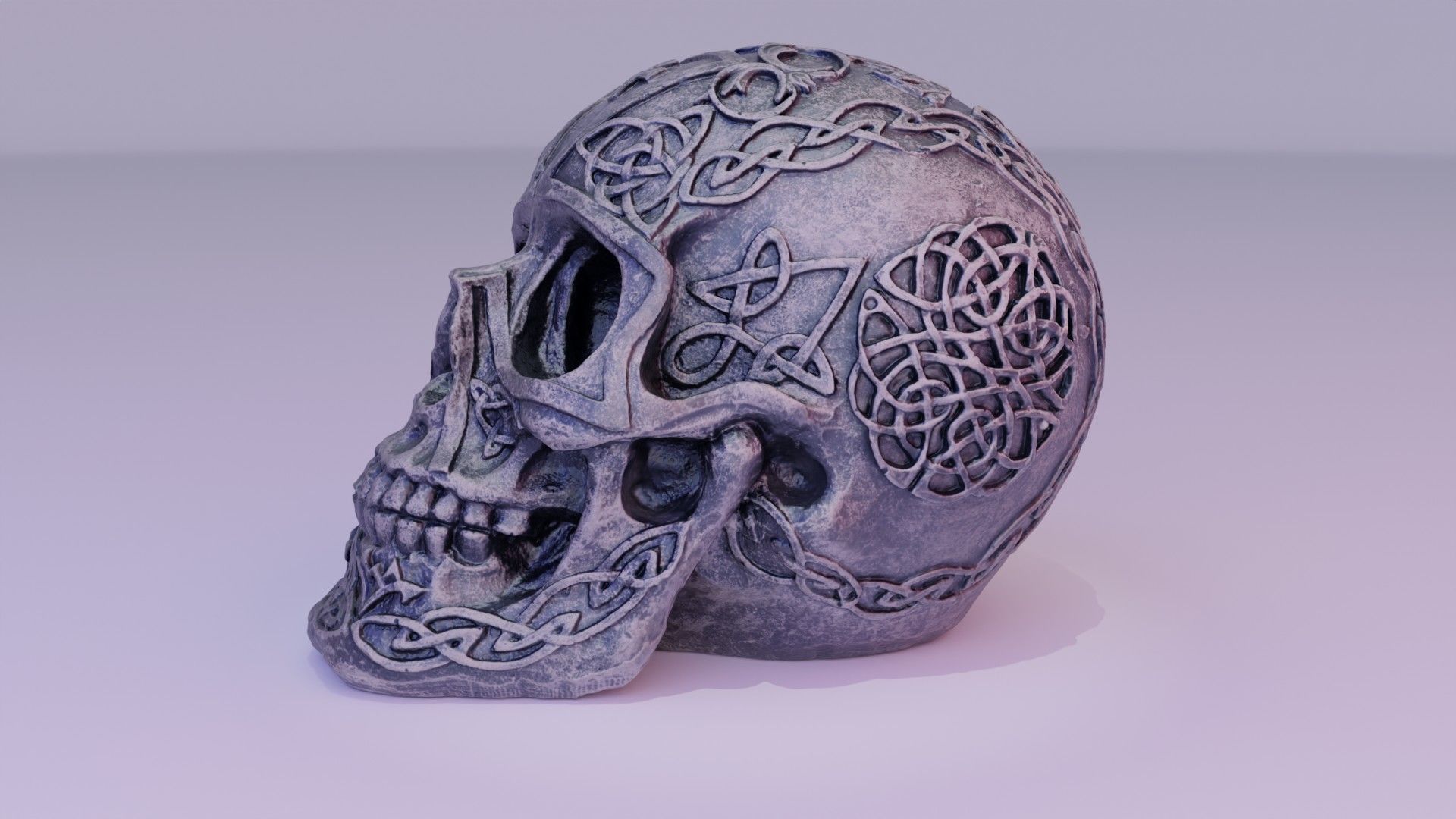Celtic skull 02 high-poly 3D model_19