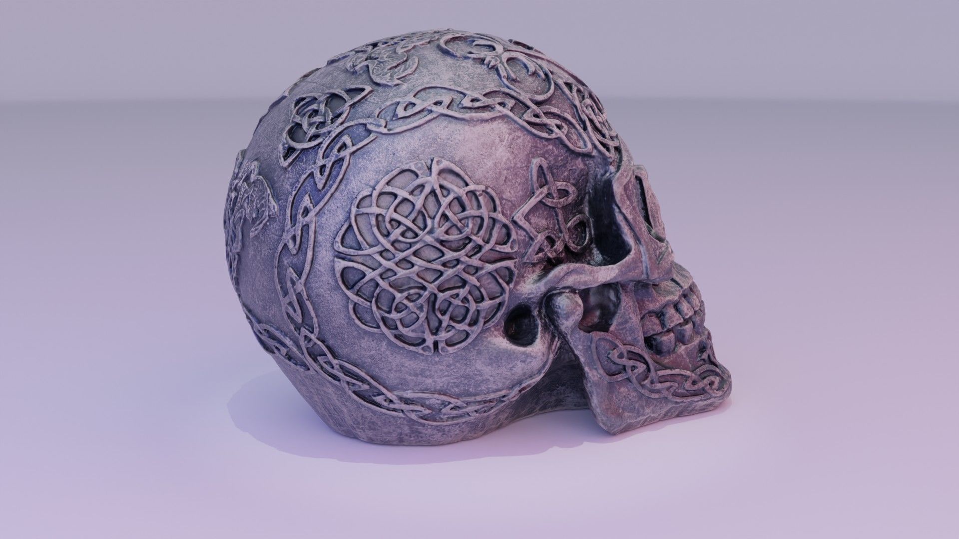 Celtic skull 02 high-poly 3D model_14