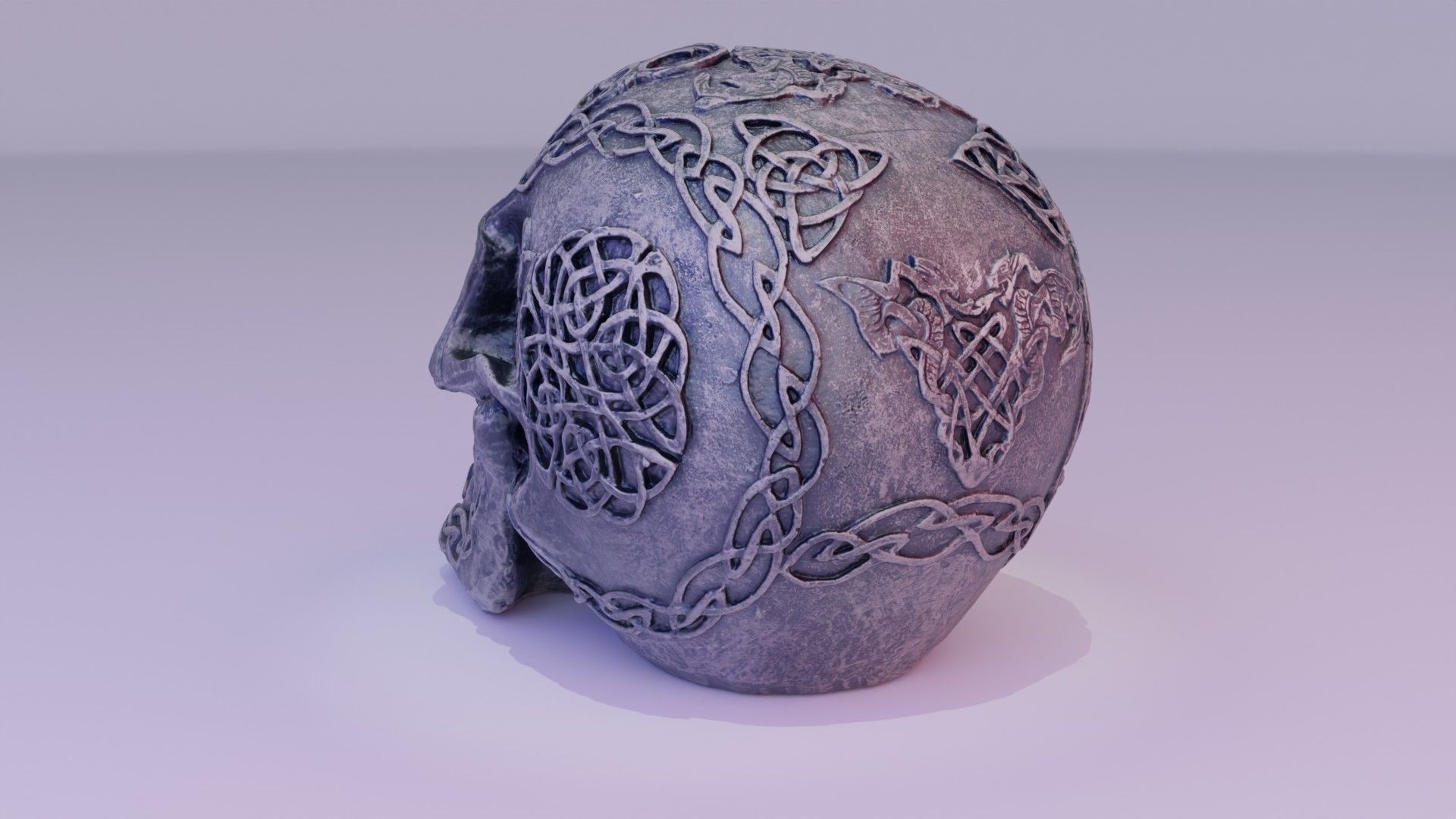 Celtic skull 02 high-poly 3D model_17